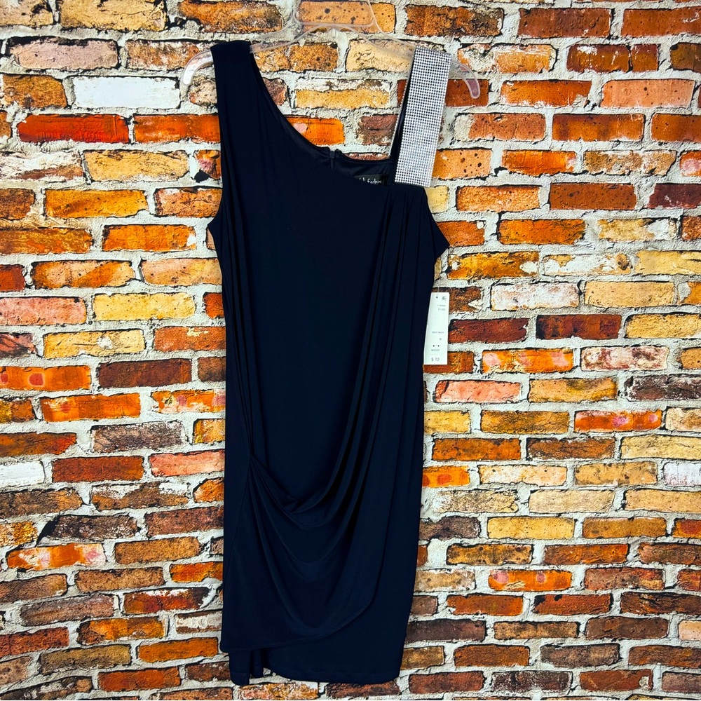 Navy S.L. Fashions Special Occasion Dress NWT Size 14